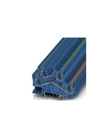 BORNE DBL.PISO CX.PUSH-IN 5,2mm BU