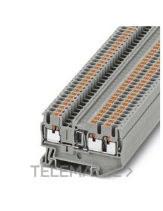 BORNE CRL.PASO PIT2,5-TWIN-DIO/R-L GY