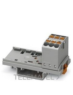 BLOQUE P/DISTR.PTFIX 6X2,5-NS35 GY