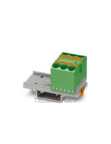 BLQ.DISTR.PTFIX 6X10/S-NS35 GN MONT.NS