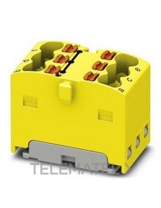 BLOQUE P/DISTR.PTFIX 6X1,5-G YE