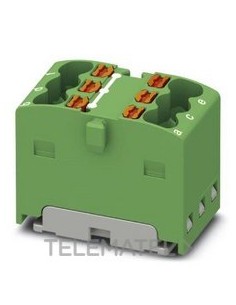 BLOQUE P/DISTR.PTFIX 6X1,5-G GN