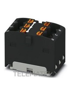 BLOQUE P/DISTR.PTFIX 6X1,5-G BK