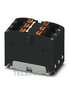 BLOQUE PARA DISTRIBUCIÓN PTFIX 6X1,5 BK