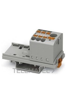 BLOQUE P/DISTR.PTFIX 6/6X2,5-NS35 GY