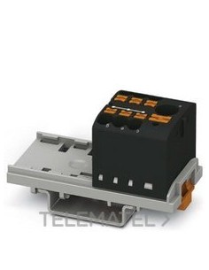 BLOQUE P/DISTR.PTFIX 6/6X2,5-NS35 BK