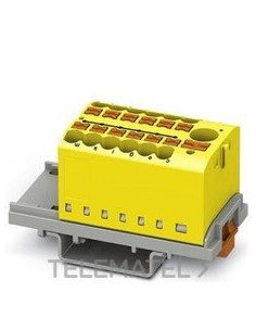 BLOQUE P/DISTR.PTFIX 6/12X2,5-NS35 YE