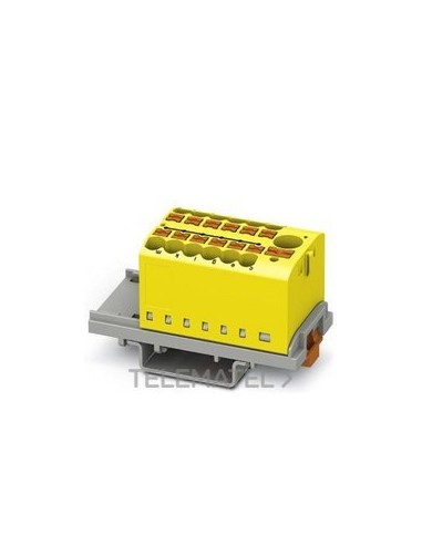 BLOQUE P/DISTR.PTFIX 6/12X2,5-NS35 YE