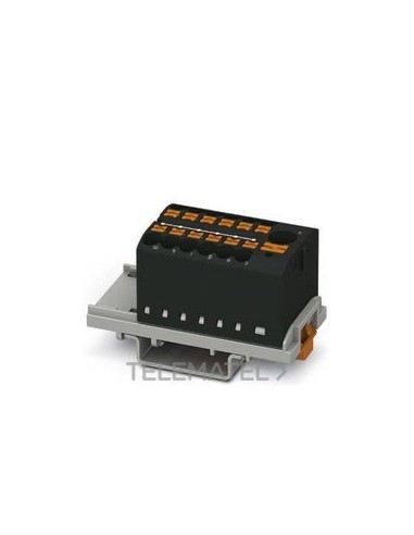 BLOQUE P/DISTR.PTFIX 6/12X2,5-NS35 BK