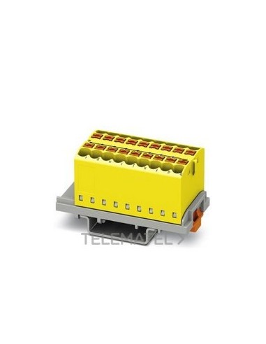 BLOQUE P/DISTR.PTFIX 18X2,5-NS35 YE