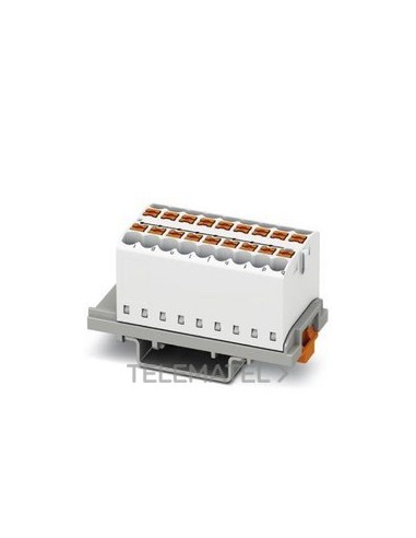 BLOQUE P/DISTR.PTFIX 18X2,5-NS35 WH