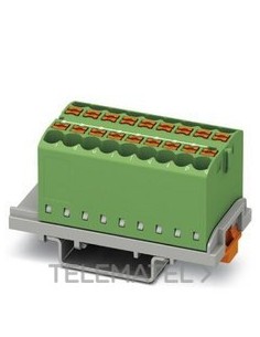 BLOQUE P/DISTR.PTFIX 18X2,5-NS35 GN
