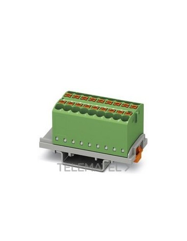 BLOQUE P/DISTR.PTFIX 18X2,5-NS35 GN