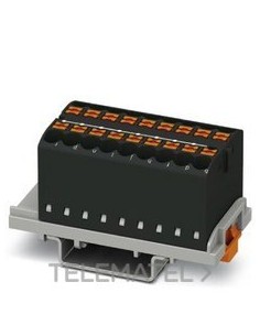 BLOQUE P/DISTR.PTFIX 18X2,5-NS35 BK