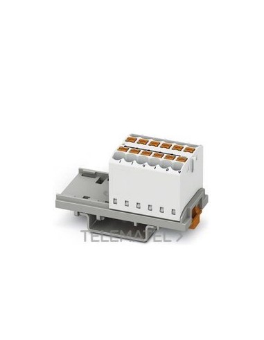 BLOQUE P/DISTR.PTFIX 12X2,5-NS35 WH