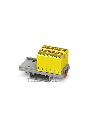 BLOQUE P/DISTR.PTFIX 12X2,5-NS35 YE
