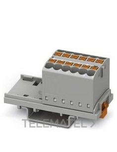 BLOQUE P/DISTR.PTFIX 12X2,5-NS35 GY
