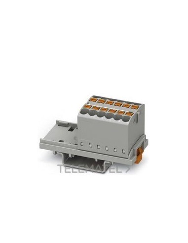 BLOQUE P/DISTR.PTFIX 12X2,5-NS35 GY