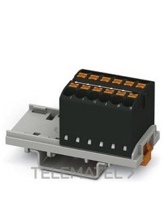 BLOQUE P/DISTR.PTFIX 12X2,5-NS35 BK