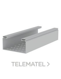 BANDEJA 66 PERFORADA U23X 100x200 GRIS