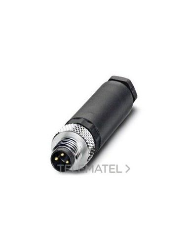 CONECTOR TORNILLO SACC-M8MS-3CON-M-SW