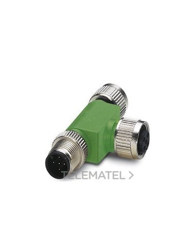 DISTRIBUIDOR T SAC-3P-M12Y/2XM12B-PE