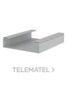 BANDEJA 66 LISA PVC-M1 U23X 100x400 GRIS