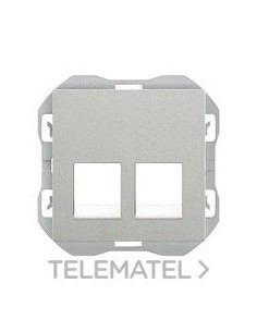 TAPA SIMON 270 RJ45 DBL.S/CTR.Al