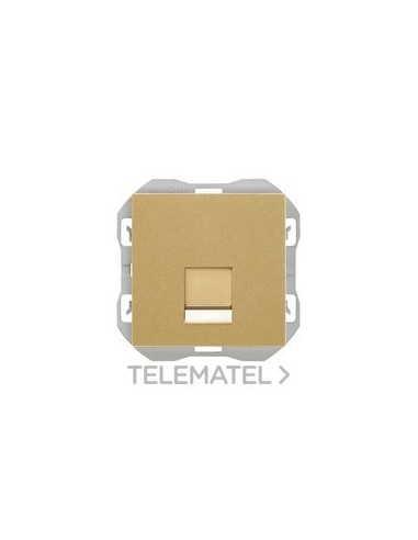 TAPA SIMON 270 RJ45 CON CONECTOR ORO