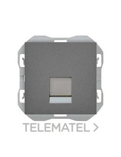 TAPA SIMON 270 RJ45 CON CONECTOR TITANIO