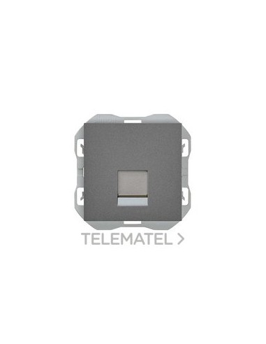 TAPA SIMON 270 RJ45 CON CONECTOR TITANIO