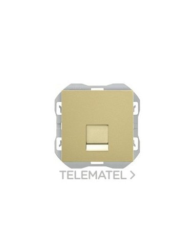 TAPA SIMON 270 RJ45 CON CONECTOR BRONCE