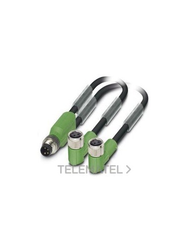 CBL.SAC-3P-M8Y/2X0,6-PUR/M 8FR SOR