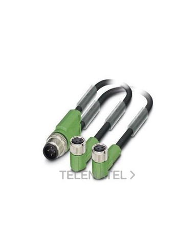 CBL.SAC-3P-M12Y/2X0,6-PUR/M 8FR SOR