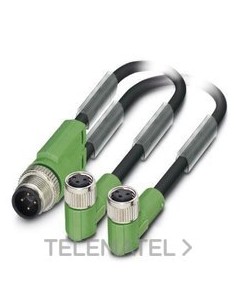 CABLE SAC-3P-M12Y/2X0,6-PUR/4P-M 8FR