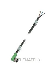 CABLE SAC-3P-5,0-PUR/M 8FR NEGRO