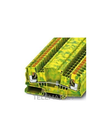 BORNE TIERRA PTMED-6-PE 0,5-10mm² AM/GN