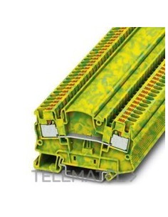 BORNE TIERRA PTMED-4-PE 0,2-6mm² AM/GN