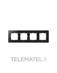 MARCO 4 ELEMENTOS NEGRO MATE BASE NEGRO