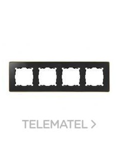 MARCO 4 ELEMENTOS NEGRO MATE BASE CAVA