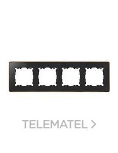 MARCO 4 ELEMENTOS NEGRO MATE BASE COBRE