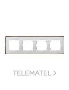MARCO 4 ELEMENTOS BLANCO BASE COBRE