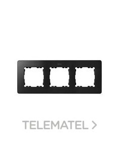 MARCO 3 ELEMENTOS NEGRO MATE BASE NEGRO