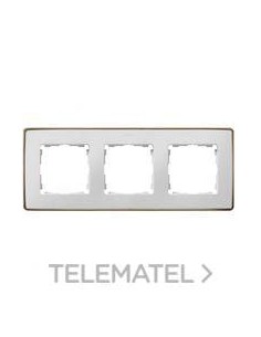 MARCO 3 ELEMENTOS BLANCO BASE COBRE