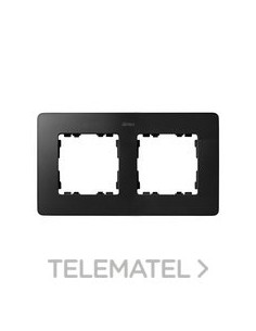 MARCO 2 ELEMENTOS NEGRO MATE BASE NEGRO