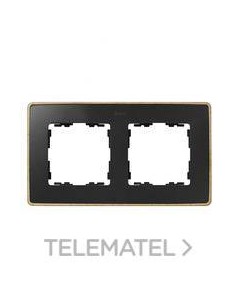 MARCO 2 ELEMENTOS NEGRO MATE BASE HAYA