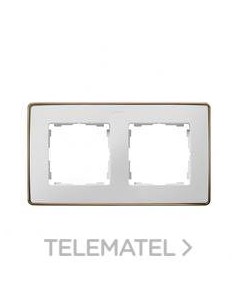 MARCO 2 ELEMENTOS BLANCO BASE COBRE