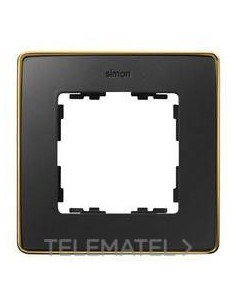 MARCO 1 ELEMENTOS NEGRO MATE BASE ORO