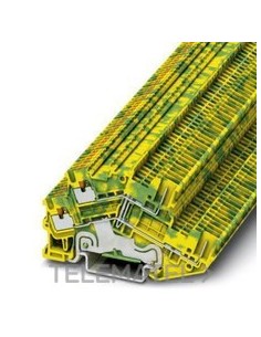 BORNE PTTBS1,5/S/2P-PE 0,14-1,5mm² AM/GN