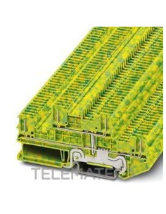 BORNE PTTB1,5/S/4P-PE 0,14-1,5mm² AM/GN